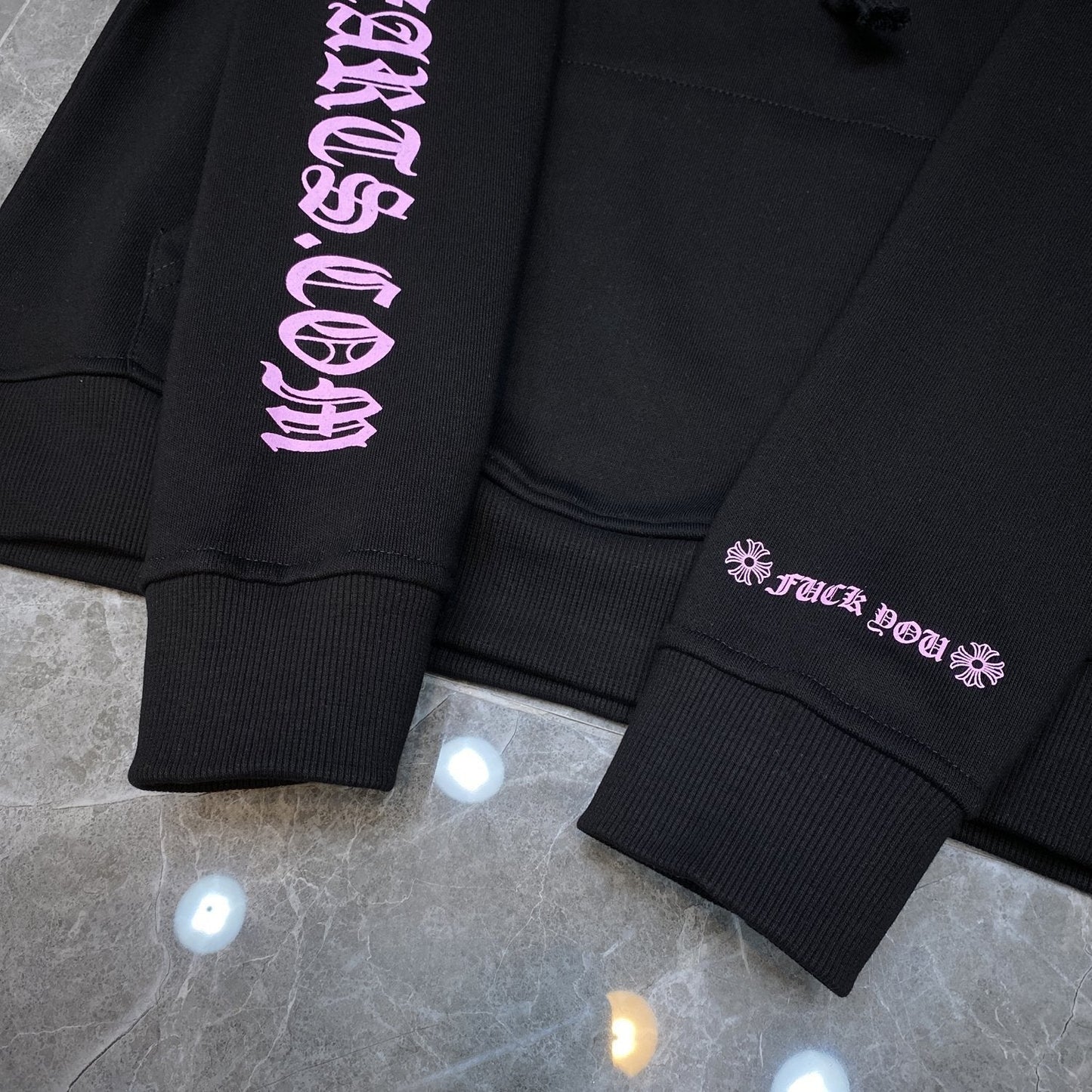 Chh Chrome Hearts Hoodie horseshoe LOGO Sanskrit alphabet hooded sweater
