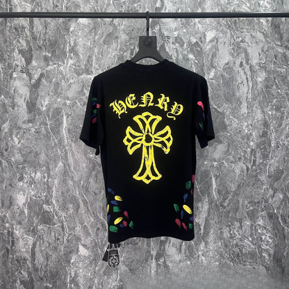 CHH Chrome Heart T Shirts Summer Short Sleeve Street Half Sleeve T-Shirt