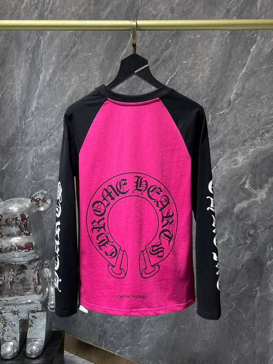 Chh Chrome Heart Long Sleeve Shirt Unisex Fashion Loose Long Sleeve Shirt