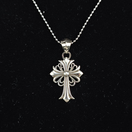 Chrome Hearts Necklace Cross Vintage Pendant Versatile for Men and Women