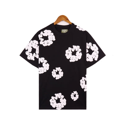 Denim Tears T Shirts Kapok Puff Print Short Sleeve T-shirt