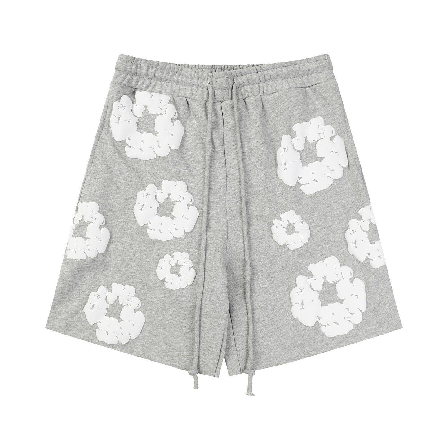Denim Tears Outfit:T Shirt/Shorts (Separate Purchase Options) Puff Print Short Sleeve T-shirt Loose Couple Shorts Suit