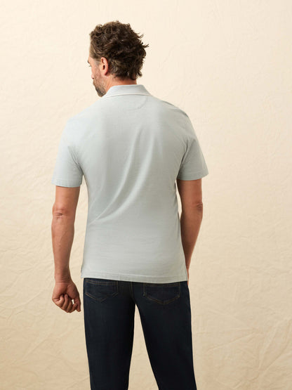 Short-Sleeve Movement™ Pique Polo - Huron Blue Melange