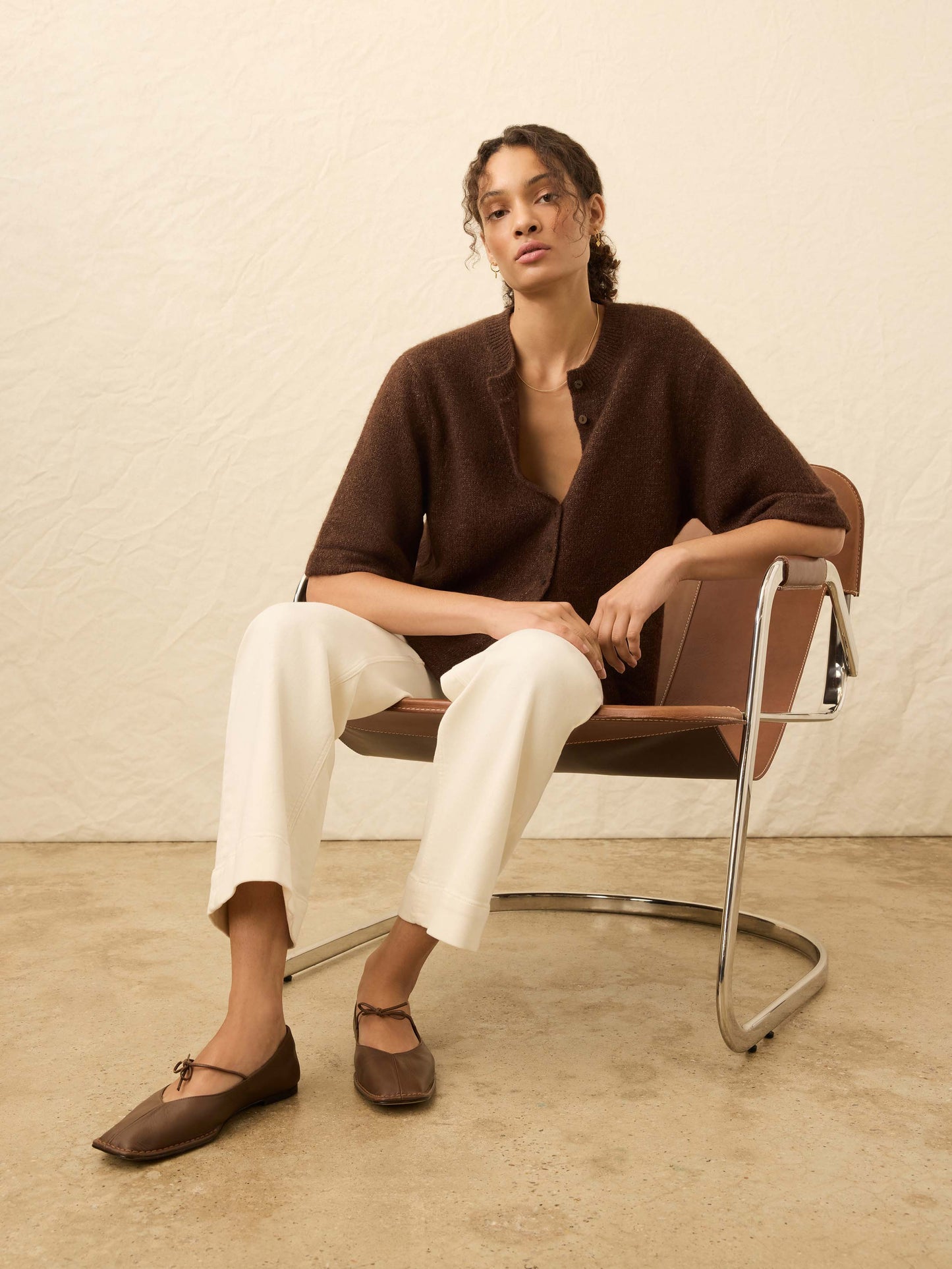 Apres Alpaca Cardigan - Walnut Brown