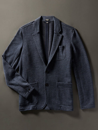 Inlet Knit Blazer (Short) - Deep Navy Melange