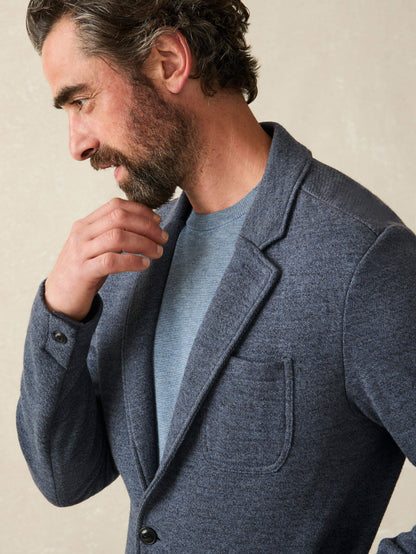 Inlet Knit Blazer (Short) - Deep Navy Melange