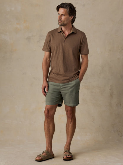 Sunwashed T-Shirt Polo - Island Brown