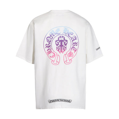 CHH Chrome Heart T Shirts Chrome Heart Croix Summer Short Sleeve Hip Hop Half Sleeve T-Shirt