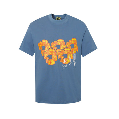 Denim Tears T Shirts 24S Kapok Geometric Pattern Short Sleeve T-shirt