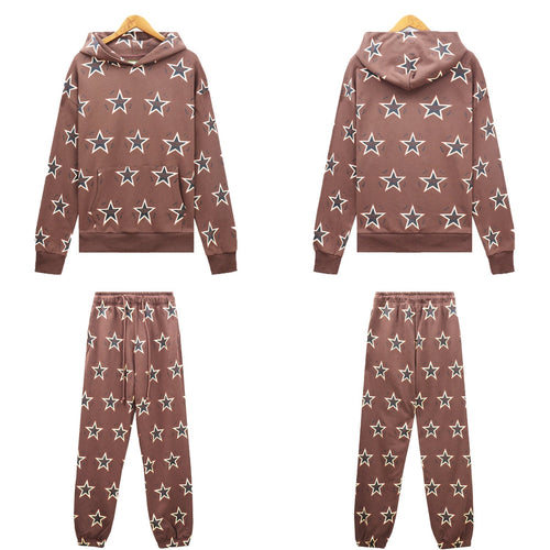 Denim Tears Outfit:Hoodie/Sweatpants (Separate Purchase Options) D.T Kapok Hooded Sweater Trousers Sports Suit