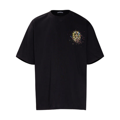 CHH Chrome Heart T Shirts Summer Horseshoe Print Short Sleeve T-Shirt