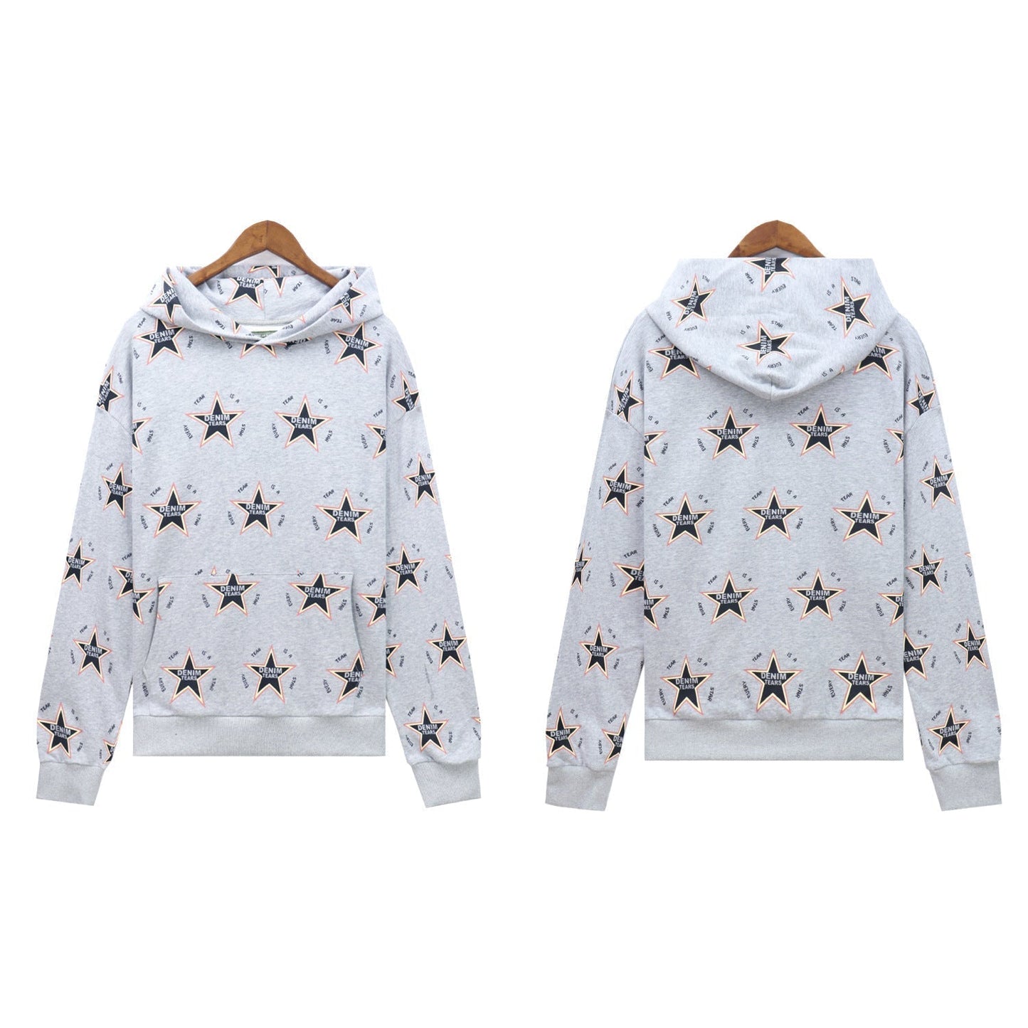 Denim Tears Outfit:Hoodie/Sweatpants (Separate Purchase Options) D.T Kapok Hooded Sweater Trousers Sports Suit