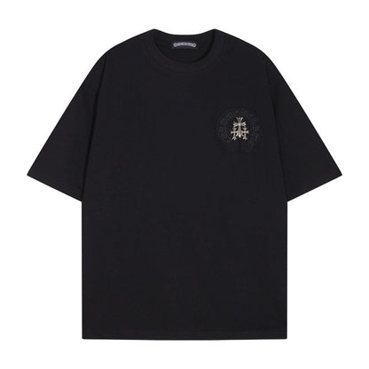CHH Chrome Heart T Shirts Crowe T-Shirt Summer Short Sleeve Street Hip Hop