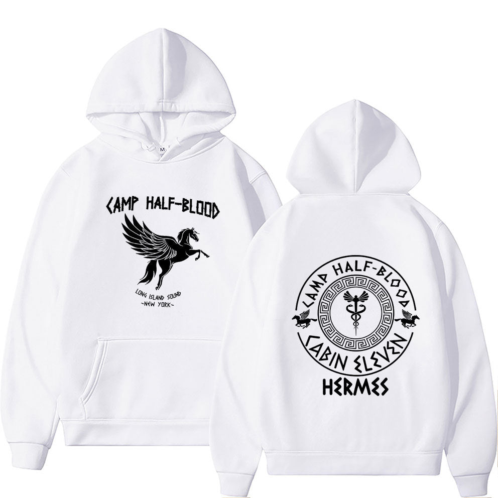 Camp Half Blood Graphic Hoodies Men Women Vintage Causal