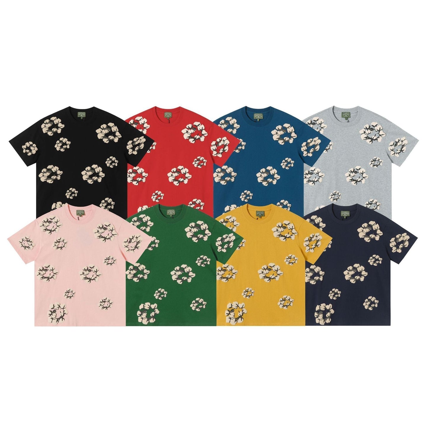 Denim Tears Shirt/Shorts (purchased Separately) Foam Print Short Sleeve T-Shirt