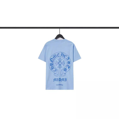 CHH Chrome Heart T Shirts Chrome Hearts Sanskrit Horseshoe Pattern Short Sleeve T-Shirt