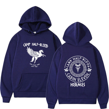 Camp Half Blood Graphic Hoodies Men Women Vintage Causal