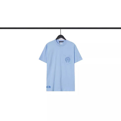 CHH Chrome Heart T Shirts Chrome Hearts Sanskrit Horseshoe Pattern Short Sleeve T-Shirt