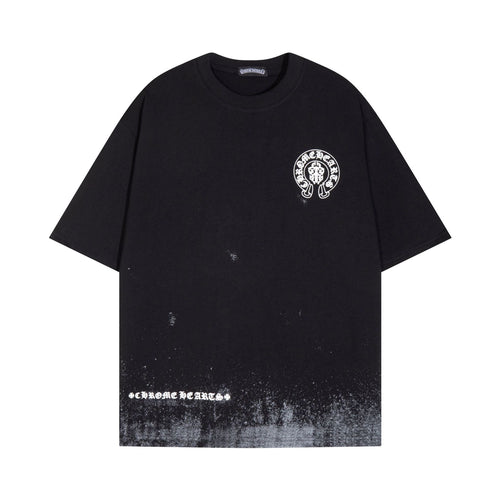 CHH Chrome Heart T Shirts Sanskrit Short Sleeve T-Shirt Crew Neck