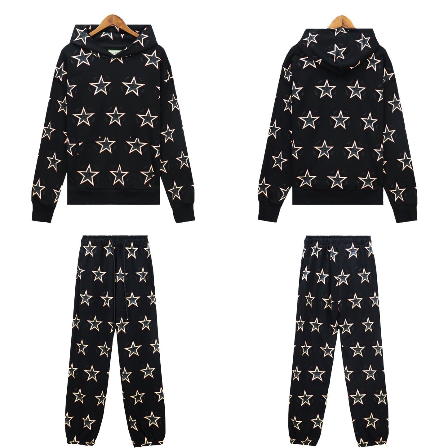 Denim Tears Outfit:Hoodie/Sweatpants (Separate Purchase Options) D.T Kapok Hooded Sweater Trousers Sports Suit