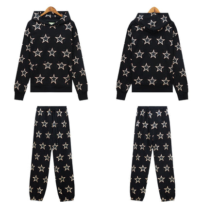 Denim Tears Outfit:Hoodie/Sweatpants (Separate Purchase Options) D.T Kapok Hooded Sweater Trousers Sports Suit