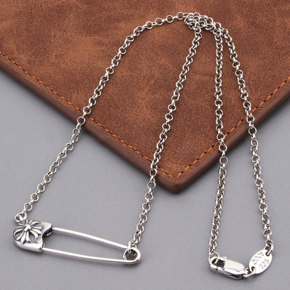 Chrome Hearts Necklace Vintage Cross Pin Necklace Men's and Women's