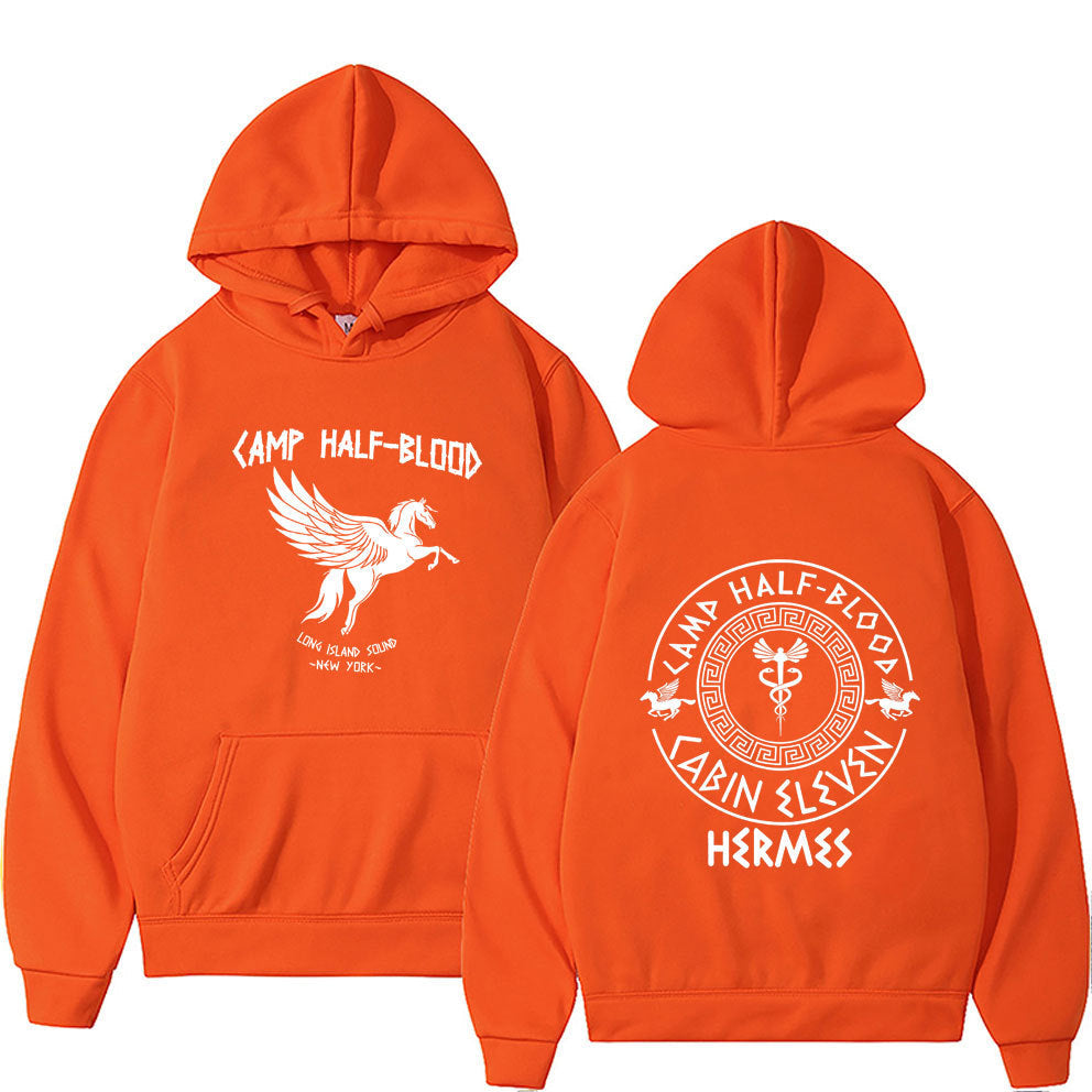 Camp Half Blood Graphic Hoodies Men Women Vintage Causal