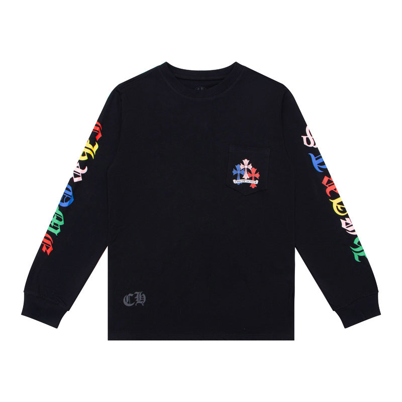 Chh Chrome Heart Long Sleeve Shirt Unisex Fashion Loose Long Sleeve Shirt