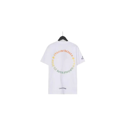 CHH Chrome Heart T Shirts Sanskrit Color Printing Loose Casual Versatile Crew Neck Short Sleeve T-Shirt