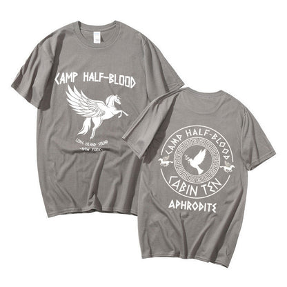 Camp Half Blood Graphic Print T-shirt Summer Men Women Fashion