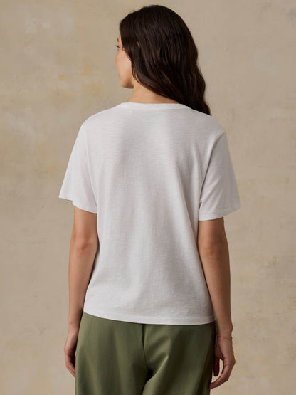 Sunwashed Regenerative Tee - White