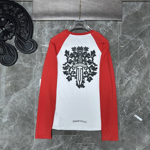 Chh Chrome Heart Long Sleeve Shirt Unisex Fashion Loose Long Sleeve Shirt